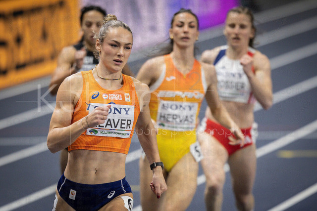 World Athletics Indoor Championships Kujawy Pomorze 26, 20.03.2026 | TORUN, POLAND - MARCH 20: Lieke KLAVER (NED) competes in the women's 400m during the World Athletics Indoor Championships Kujawy Pomorze 26 on day 1 / session 2 at Kujawsko-Pomorska Arena Torun on March 20, 2026 in Torun, Poland. 