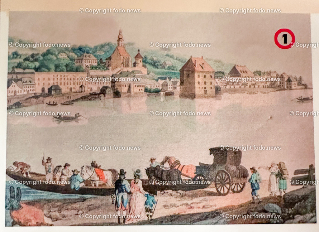 Mauthausen_ Schloss Pragstein_ 25.07.2023-5 | 25.07.2023, Mauthausen, AUT, Schloss Pragstein, im Bild Historische Ansicht Schloss Pragstein