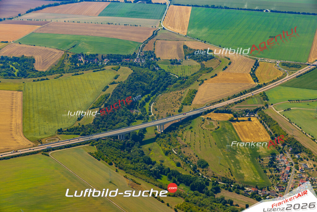 Luftaufnahme A38 Esperstedt Obhausen - Die Luftaufnahme wurde 2025 vom UL-Flugzeug heraus erstellt ( ohne Drohne ) - Hochauflösende Luftaufnahme - für professionelle Ausdrucke geeignet. Die Geschenkidee !Mit Lizenz und Bildrechte bestellbar