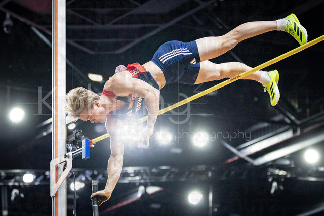 World Athletics Indoor Championships Kujawy Pomorze 26, 21.03.2026 | TORUN, POLAND - MARCH 21: Sondre GUTTORMSEN (NOR) competes in the men's pole vault during the World Athletics Indoor Championships Kujawy Pomorze 26 on day 2 / session 2 at Kujawsko-Pomorska Arena Torun on March 21, 2026 in Torun, Poland. 