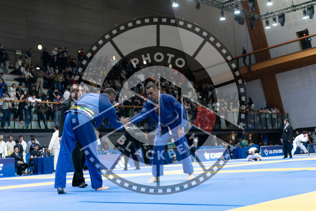 20240119PBB2554 | Fighters compete during the IBJJF European Championship in Paris, France, on January 19, 2024.