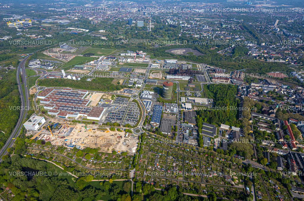 Dortmund220500333PhoenixWest | Luftbild von PHOENIX West , ehemaliges Stahlwerk Phoenix, ZfP – Zentrum für Produktionstechnologie Dortmund , MST: MST.factory dortmund,  Hörde, Dortmund, Ruhrgebiet, Nordrhein-Westfalen, Deutschland 