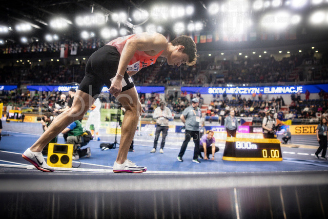 World Athletics Indoor Championships Kujawy Pomorze 26, 20.03.2026 | TORUN, POLAND - MARCH 20:  Allon Tatsunami CLAY (JPN) competes in the men's 800m preliminary round during the World Athletics Indoor Championships Kujawy Pomorze 26 on day 1 / session 1 at Kujawsko-Pomorska Arena Torun on March 20, 2026 in Torun, Poland. 