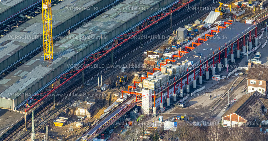Duisburg230100595 | Luftbild, Duisburg Hbf, Baustelle Osteingang, Neudorf-Nord, Duisburg, Ruhrgebiet, Nordrhein-Westfalen, Deutschland