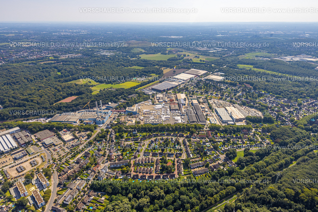 Gladbeck240806785 | Luftbild, Gewerbegebiet Bottroper Straße, Ortsansicht Ellinghorst, Gladbeck, Ruhrgebiet, Nordrhein-Westfalen, Deutschland