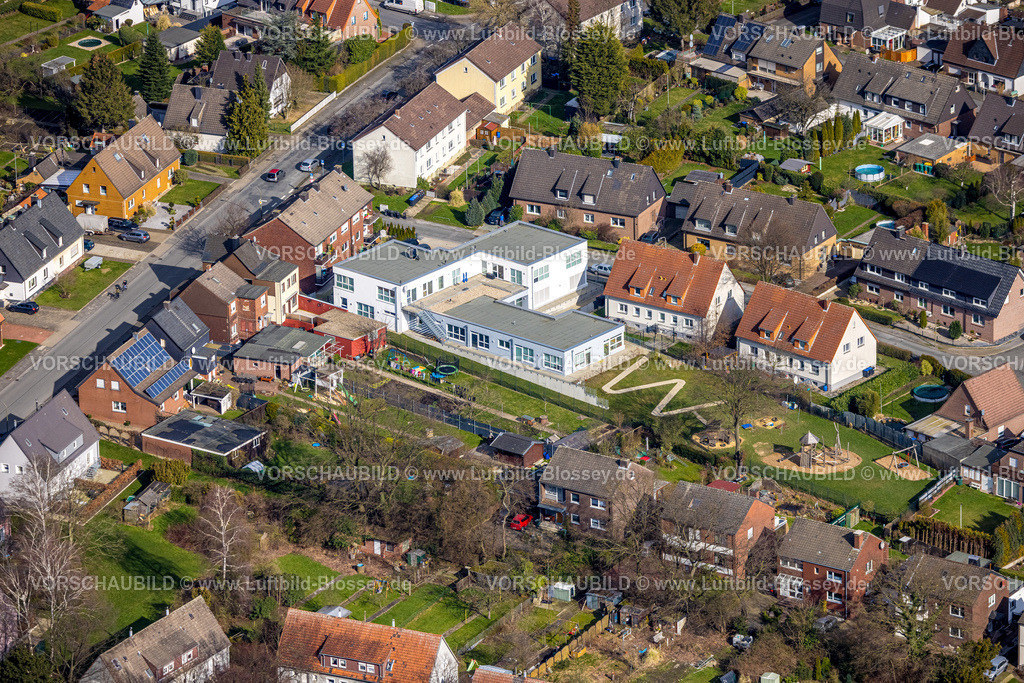 Hamm230215167 | Luftbild, Kindergarten Wellenbuschstraße, Bockum-Hövel, Hamm, Ruhrgebiet, Nordrhein-Westfalen, Deutschland