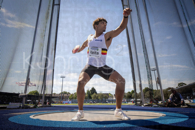 Multisport Event; Ratingen, 28.06.2026 | RATINGEN, GERMANY - JUNE 28, 2026 : Dai Keita (BEL / Belgium) during the decathlon’s discus throw of the Multisport Event at Stadion Ratingen on June 28, 2026 in Ratingen, Germany.