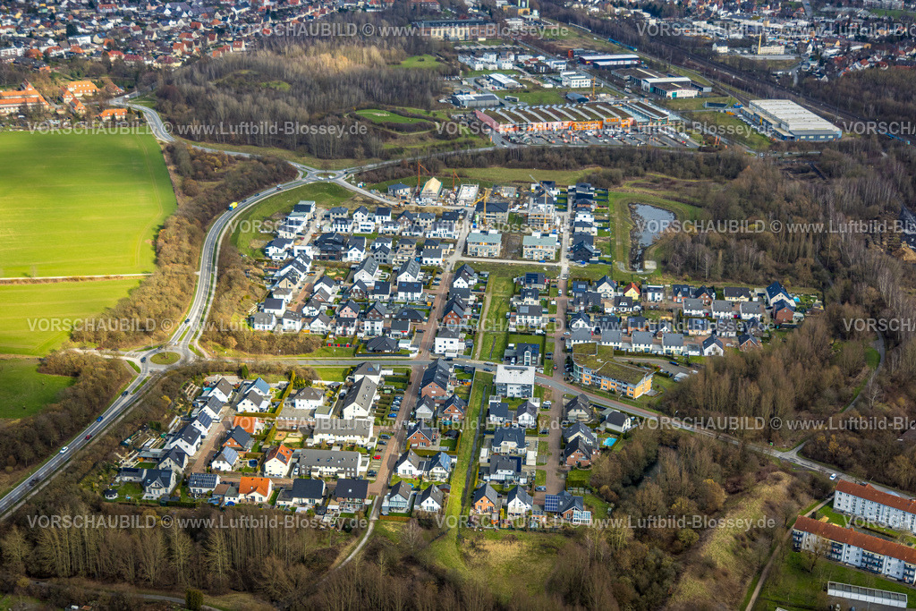 Hamm230215085 | Luftbild, Baustelle mit Neubaugebiet Heimshof Ost am Sachsenring, Stadtbezirk Heessen, Hamm, Ruhrgebiet, Nordrhein-Westfalen, Deutschland