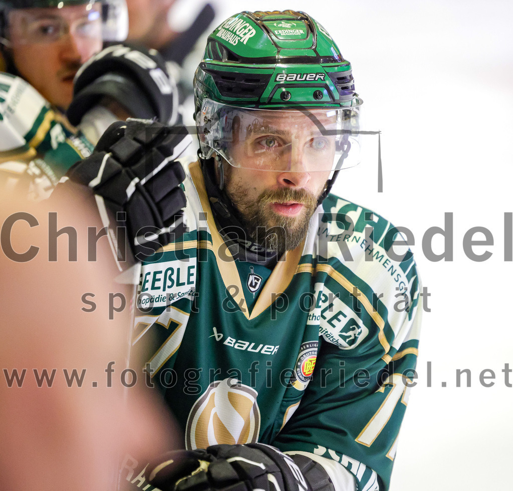 2026-02-27_122_TSV_Erding_gegen_EV_Fuessen | Erding, Deutschland, 27.02.2026:Eishockey, Oberliga Süd 2025 / 2026, 51. Spieltag, TSV Erding gegen EV Füssen, Endergebnis: 2:4Philipp Michl (Erding Gladiators, #77)Foto: Christian Riedel / fotografie-riedel.net