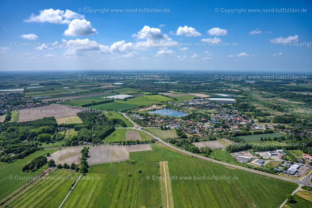 Horneburg_Ortsansicht_ELS_7806280523 | HORNEBURG 28.05.2023 Ortsansicht der Straßen und Häuser der Wohngebiete in Horneburg im Bundesland Niedersachsen, Deutschland. // Town View of the streets and houses of the residential areas in Horneburg in the state Lower Saxony, Germany. Foto: Martin Elsen