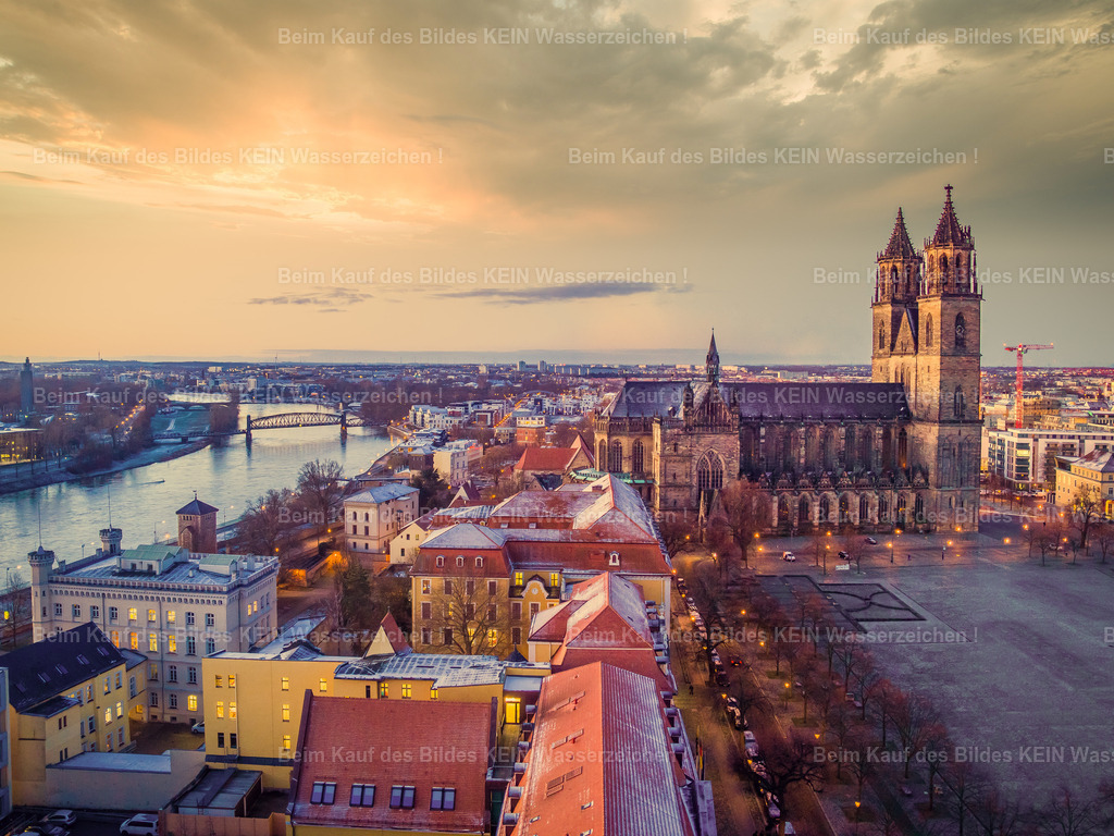 Magdeburg Dom Kloster -0001-3 | Domviertel als Aquarell Domplatz, Justiz Aquarell - Realisiert mit Pictrs.com
