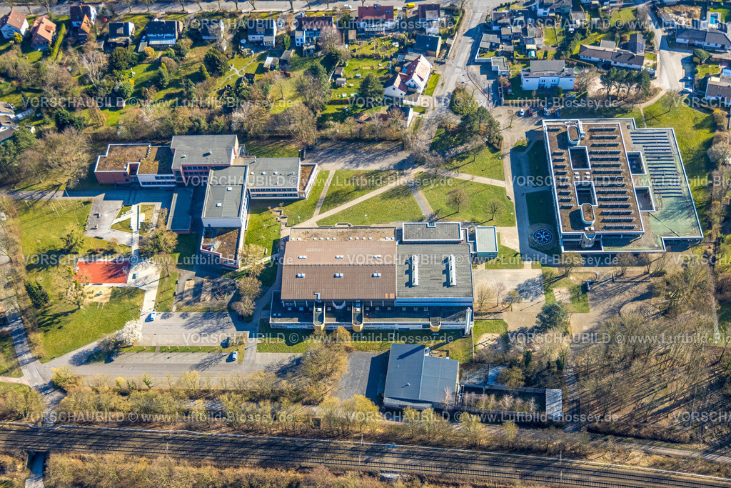 Werl250306104 | Luftbild, Sälzer Sekundarschule und Dreifachsporthalle, Werl, Soester Börde, Nordrhein-Westfalen, Deutschland