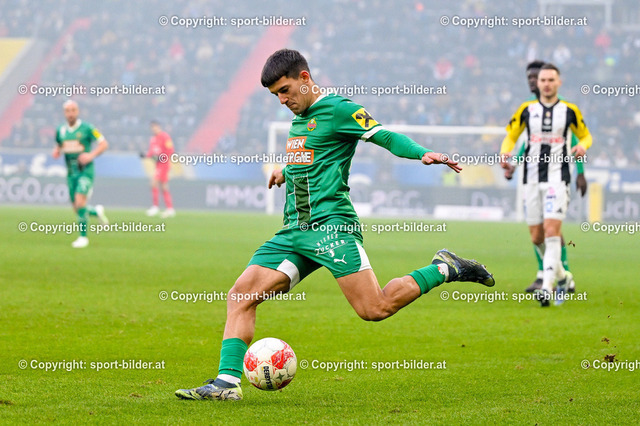 AUT, Admiral Bundesliga, LASK Linz vs SK Rapid Wien | 23.02.2025, Raiffeisen Arena Linz, AUT, Admiral Bundesliga, LASK Linz vs SK Rapid Wien, im Bild Jonas Antonius Auer of SK Rapid Wien// Admiral Bundesliga Match between LASK Linz and SK Rapid Wien in Linz, Austria on 2025/02/23