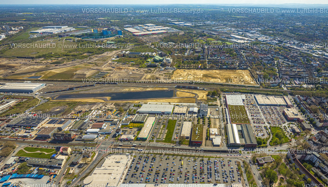 Dortmund230401342 | Luftbild, Großbaustelle Gewerbepark Westfalenhütte, Borsigplatz, Dortmund, Ruhrgebiet, Nordrhein-Westfalen, Deutschland