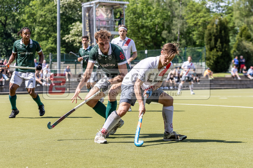 MJ_2024-.05-12-H-HTCU-Alster-21 | Till Brockmann (Der Club an der Alster #15) &amp; Moritz Ludwig (Uhlenhorst Mülheim #25), Uhlenhorst Mülheim - Der Club an der Alster am 12.5.2024 im Waldstadion, Mülheim a. d. Ruhr