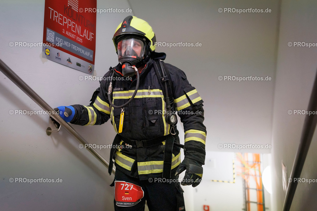 KölnTurm Treppenlauf; Köln, 03.08.2025 | Impressionen vom KölnTurm Treppenlauf am 03.08.2025 in Köln (Nordrhein-Westfalen). 