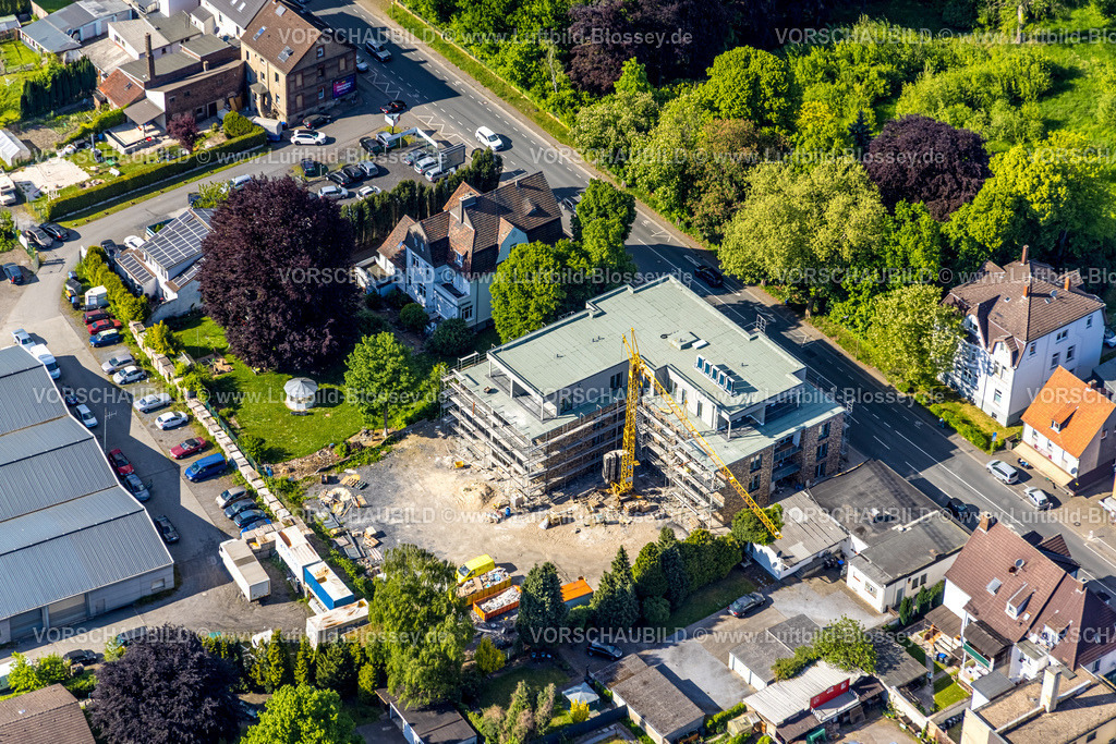 Hamm250500951 | Luftbild, Baustelle mit Neubau an der Fangstraße, Stadtbezirk Pelkum, Hamm, Ruhrgebiet, Nordrhein-Westfalen, Deutschland