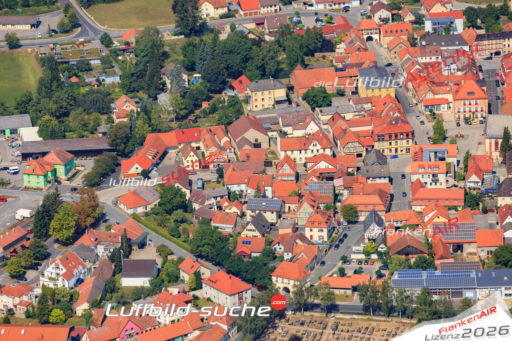 Luftbild von  Hofheim-in-unterfranken - Luftaufnahme wurde 2015 von https://frankenair.de mittels Flugzeug (keine Drohne) erstellt - die Geschenkidee