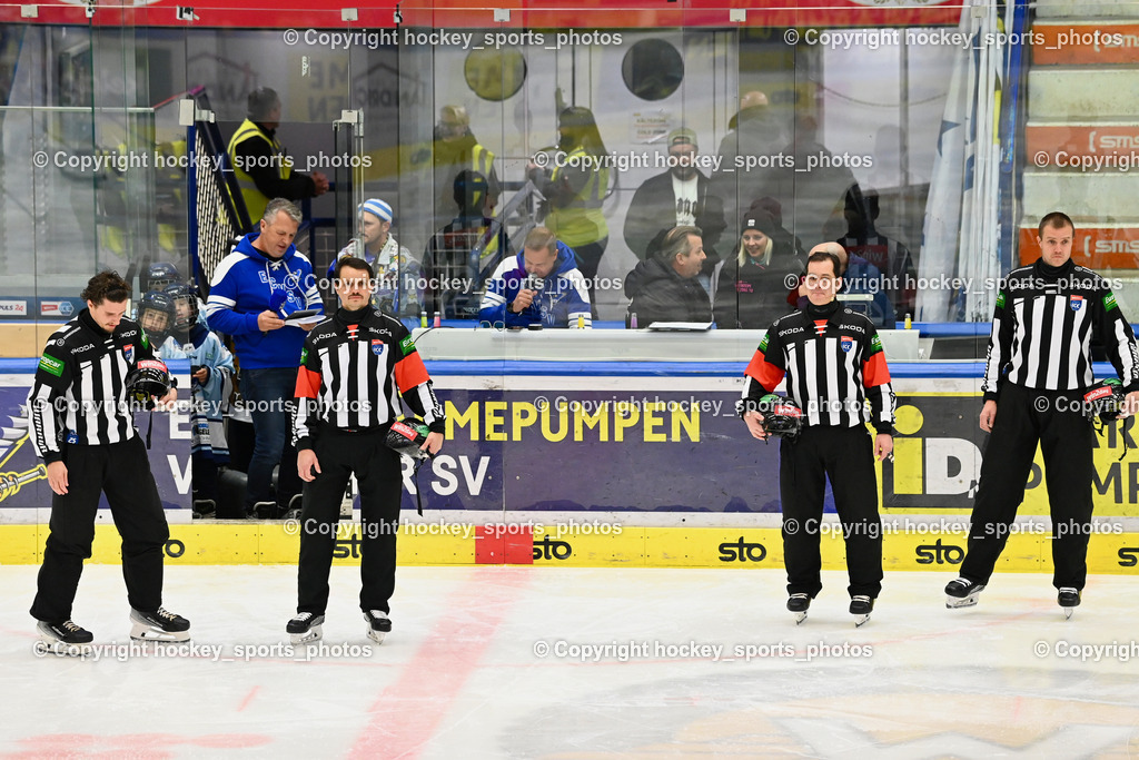 EC IDM Wärmepumpen VSV vs. HC Pustertal | GATOL-SCHAFRANEK MAXIMILIAN Referee, ZRNIC MILAN Referee, SIEGEL STEFAN Referee, ZGONC GASPER JAKA Referee, EC IDM Wärmepumpen VSV vs. HC Pustertal, EC IDM Wärmepumpen VSV vs. HC Pustertal am 15.11.2024 in Villach (Stadthalle Villach), Austria, (Photo by Bernd Stefan)