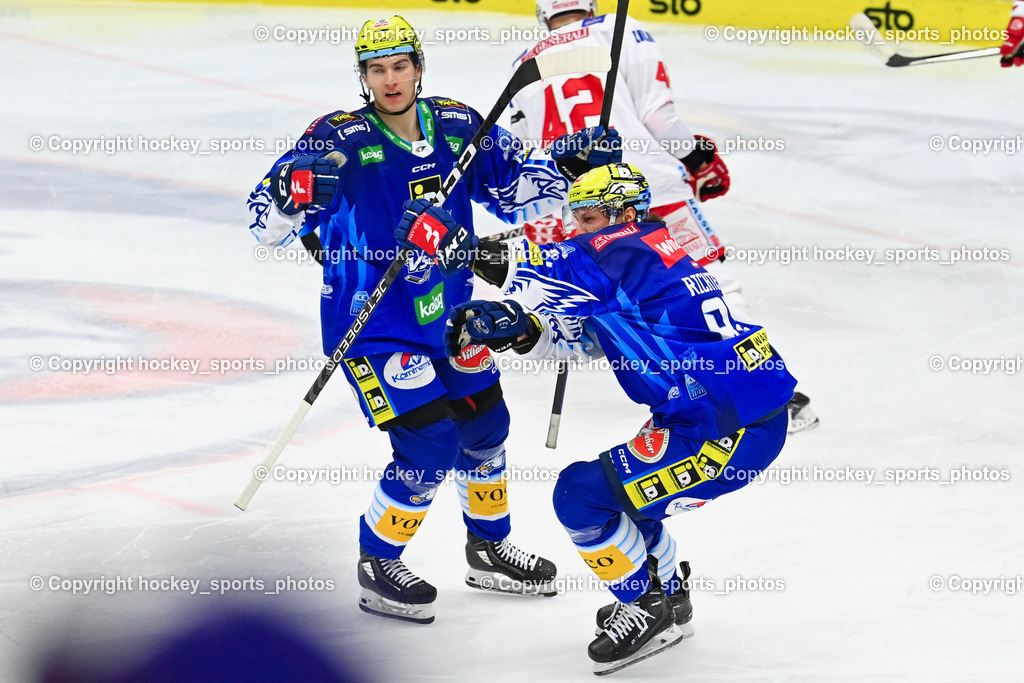 EC IDM Wärmepumpen VSV vs. EC KAC 12.3.2023 | #78 Maxa Felix, #81 Richter Marco, Jubel EC VSV Mannschaft, 