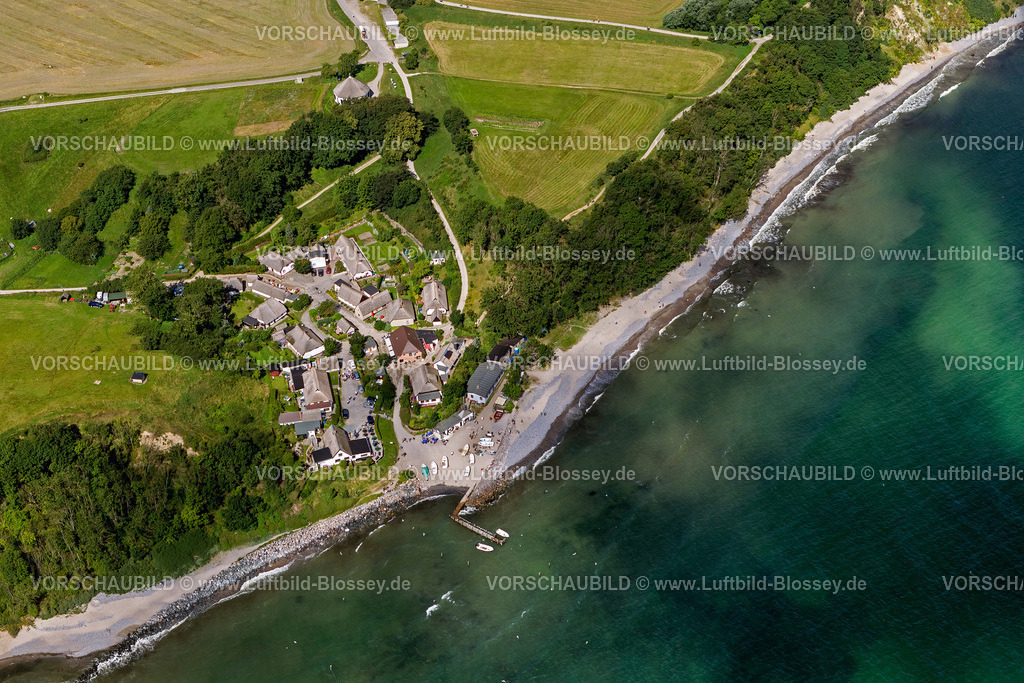 Ruegen12083085Vitt | Luftbild, Ortschaft Vitt, Fischerdorf,  Putgarten, Insel Rügen, Mecklenburg-Vorpommern, Deutschland, Europa