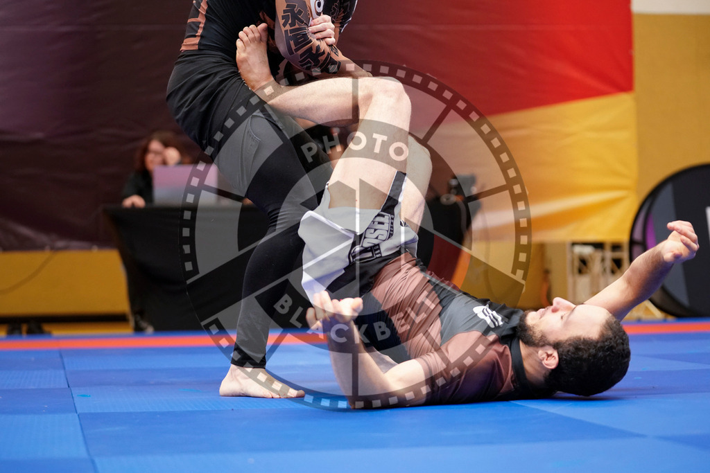 20240203PBB09015 | Fighters compete during the Brazilian Jiu-Jitsu Championship of the AJP Tour in Maintal by Frankfurt am Main, Germany, on February 2, 2024.