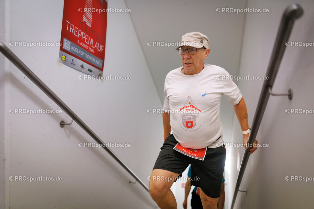 KölnTurm Treppenlauf; Köln, 03.08.2025 | Impressionen vom KölnTurm Treppenlauf am 03.08.2025 in Köln (Nordrhein-Westfalen). 