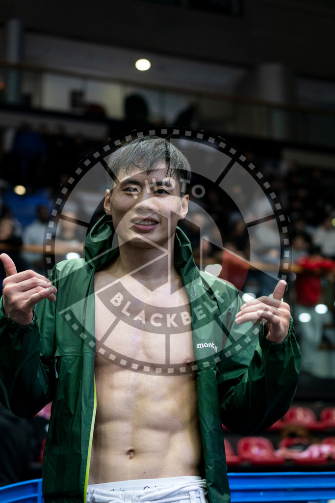 20240121PBB6692 | Fighters compete during the second day of the IBJJF European Championship in Paris, France, on January 21, 2024.
