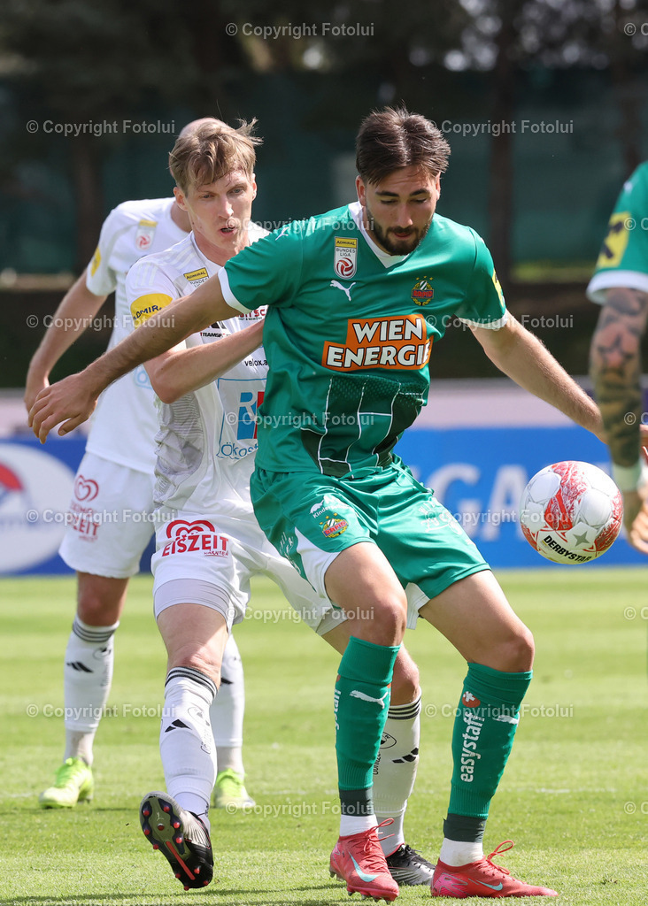 A_LUI_200425_23 | SPORT FUSSBALL ADMIRAL BUNDESLIGA 20.04.25 IM BILD: SIMON PIESINGER (WAC) UND DION BELJO (RAPID) FOTO:FOTOLUI/MW
