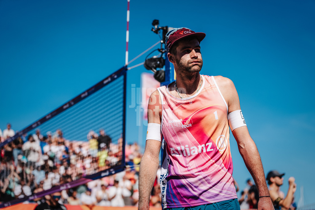 Beachvolleyball | Männer | Allianz German Beach Tour 2024 | Tourstop Kühlungsborn | 11.08.2024 | Manuel Harms enttäuscht