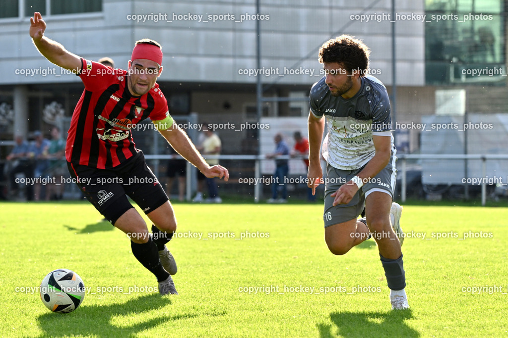 MSC Magdalen vs. ATUS Nötsch  | #21 Nicolas Janschitz ATUS Nötsch, #16 Filip Krnjic MSC Magdalen, MSC Magdalen vs. ATUS Nötsch , MSC Magdalen vs. ATUS Nötsch  am 18.07.2025 in Villach (Sportplatz Magdalen), Austria, (Photo by Bernd Stefan)