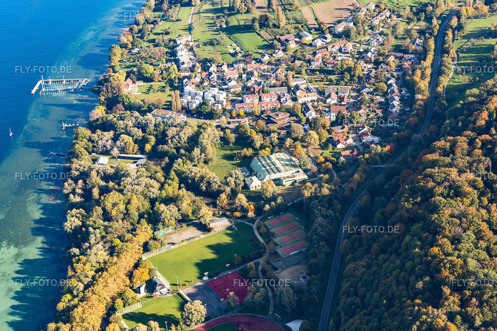 Unisporthalle | Luftbild: Unisporthalle im Ortsteil Egg in Konstanz im Bundesland Baden-Württemberg in Deutschland. Foto: IMG_119331.jpg vom 14.10.2019 durch Werner Riehm/FLY-FOTO.de - Realisiert mit Pictrs.com