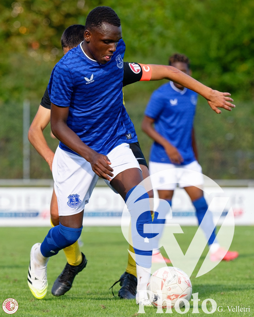 GenevaCup Group Phase - FC Meyrin v Everton FC | during the GenevaCup Group Phase match between FC Meyrin and Everton FC at Stade des Arberes in Meyrin, Switzerland