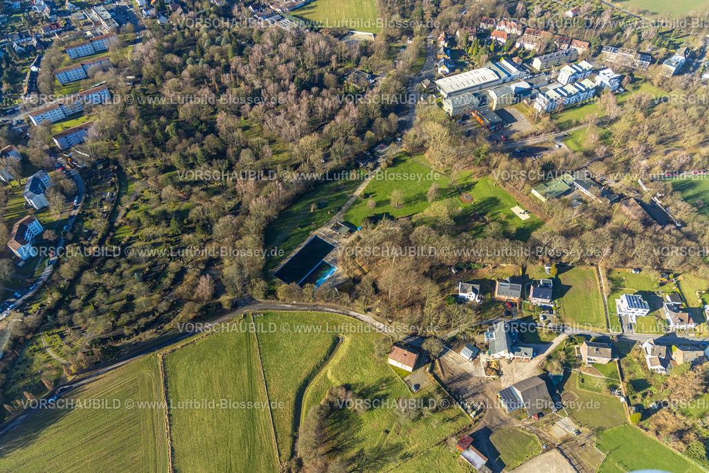 Dortmund240101337 | Luftbild, Wohngebiet und Freibad Wellinghofen, Wellinghofen, Dortmund, Ruhrgebiet, Nordrhein-Westfalen, Deutschland