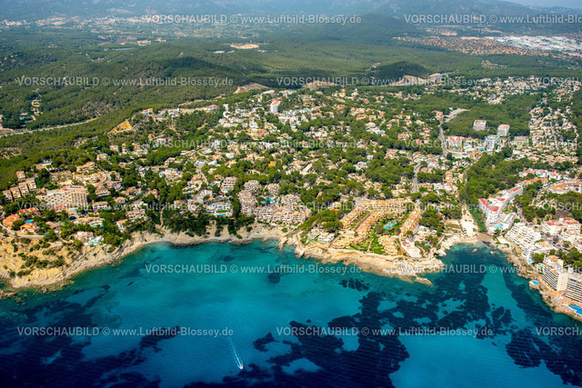 Mallorca230600216N | Luftbild, Ortsansicht mit Club Monte de Oro Wohnanlage und Valle Doroado Wohnanlage, Costa de la Calma, CalviaÃƒâ€šÃ‚Â , Balearen, Mallorca, Balearische Inseln, Spanien