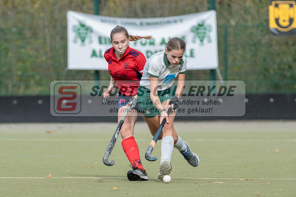 HK_20231022_106115 | Finale Deutsche Meisterschaft Feld WU16 Uhlenhorst Mülheim - Düsseldorfer HC am 22.10.2023 DHC, Düsseldorf ,