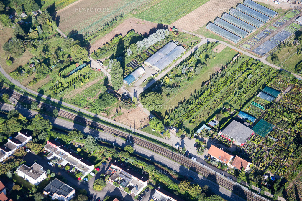 Ortsansicht | Luftbild: Ortsansicht im Ortsteil Durlach in Karlsruhe im Bundesland Baden-Württemberg in Deutschland. Foto: IMG_092964.jpg vom 13.08.2016 durch Werner Riehm/FLY-FOTO.de - Realisiert mit Pictrs.com