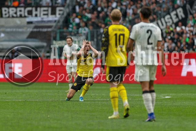03.05.2026, GER, Fussball, Herren, 1. BL, Saison 2025/2026, Borussia Mönchengladbach - Borussia Dortmund | Nico Schlotterbeck (BVB) ist enttäuscht 