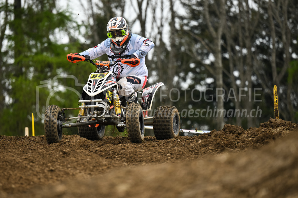 Motocross Schlatt bei Winterthur - 30. April 2023 | #88 Beeler Fabian aus Kloten (CH) auf W Tec KTM in der Kategorie Quad am Motocross Schlatt bei Winterthur, 30. April 2023. 
Instagram: @mx_schlatt | @mc_wila | @sam_schweiz
Bild: Sportfotografie Markus Aeschimann | www.markus-aeschimann.ch - Realisiert mit Pictrs.com