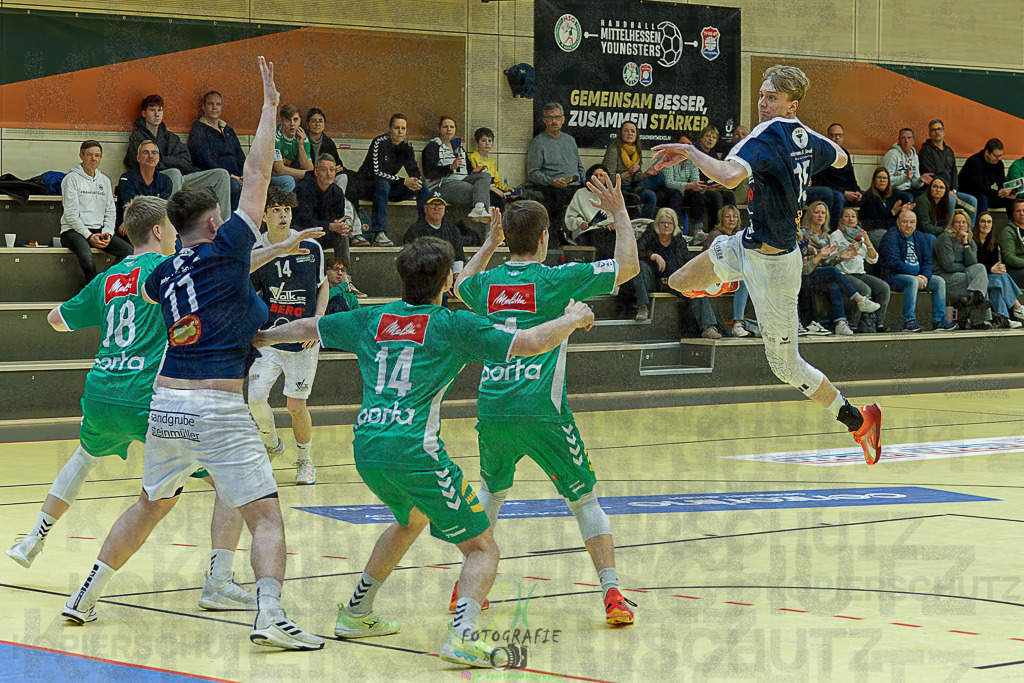 mJB Pokalrunde dt. Meisterschaft, TV Hüttenberg - TSV GWD Minden | mJB Pokalrunde dt. Meisterschaft, TV Hüttenberg - TSV GWD Minden am 15.03.2025 in Münchholzhausen (Sporthalle Münchholzhausen)Photo © 2025 - Jörg Heinrich - Realisiert mit Pictrs.com