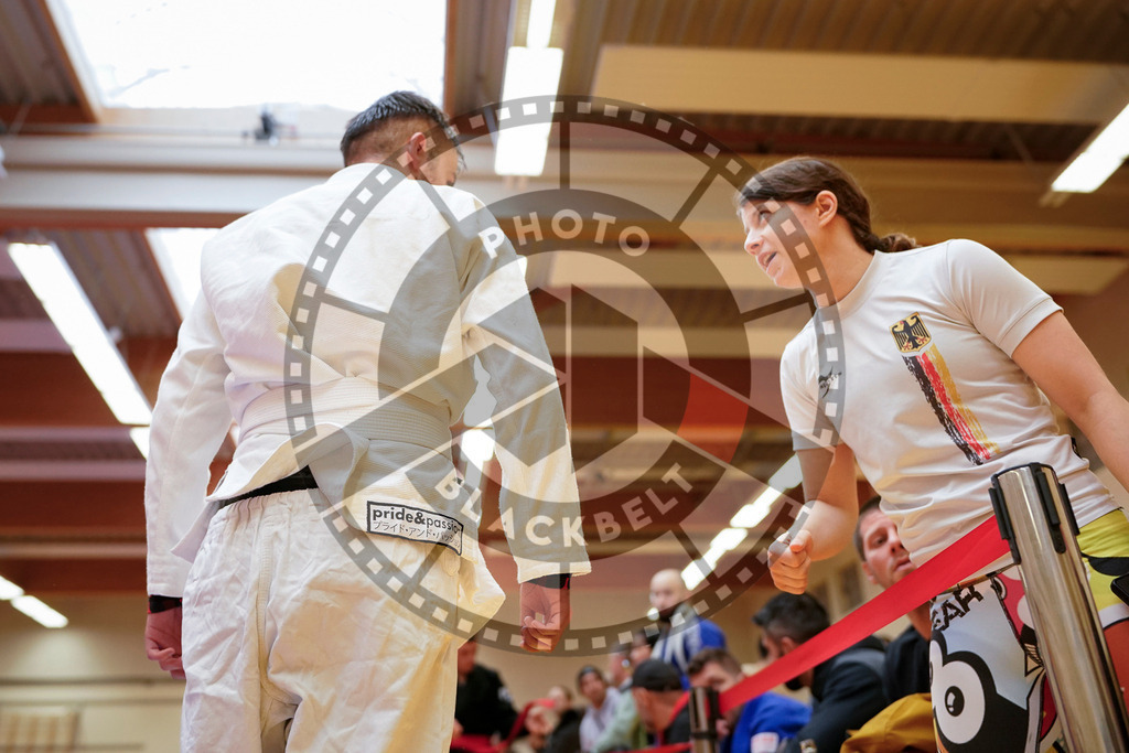 20240203PBB07234 | Fighters compete during the Brazilian Jiu-Jitsu Championship of the AJP Tour in Maintal by Frankfurt am Main, Germany, on February 2, 2024.