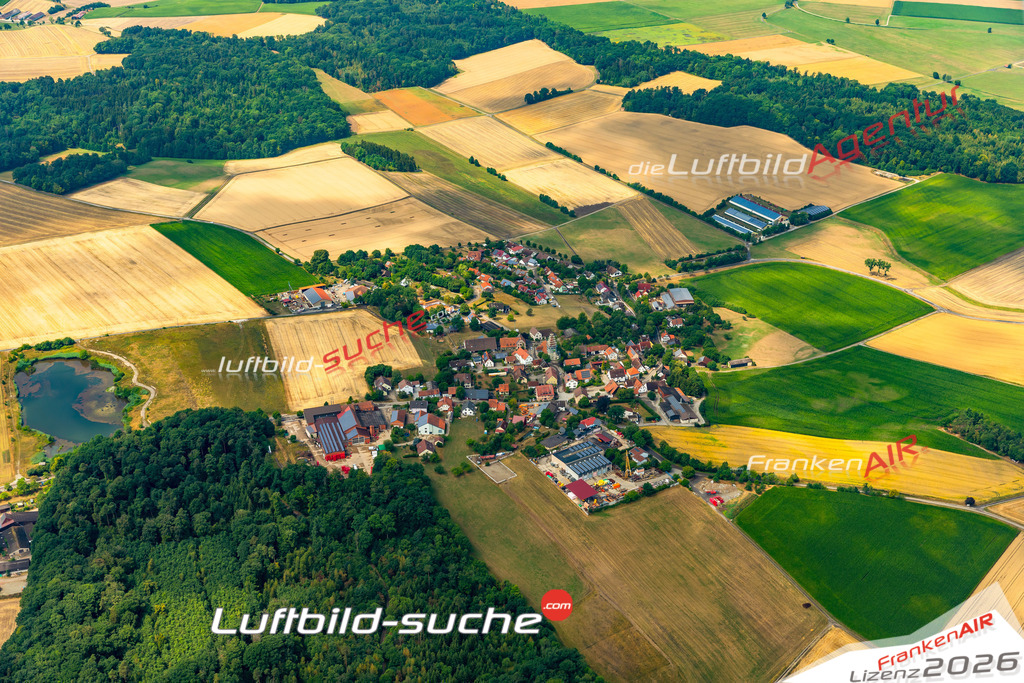 Aktuelles Luftbild von Reubach Rot am See - Die Luftaufnahme wurde 2022 mittels UL-Flugzeug erstellt ( keine Drohne ) - hochauflösende Kamera-Systeme von  Canon -Beste Qualität - Für grossformatige Ausdrucke geeignet. Die Geschenkidee !