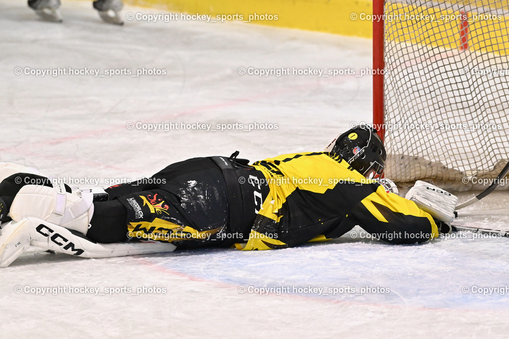 ESC Steindorf vs. EC Hornets Spittal 25.2.2024 | #1 Zauchner Rene EC Hornets Spittal, ESC Steindorf vs. EC Hornets Spittal 25.2.2024, ESC Steindorf vs. EC Hornets Spittal 25.2.2024 am 25.02.2024 in Steindorf (Ossiachersee Halle), Austria, (Photo by Bernd Stefan)