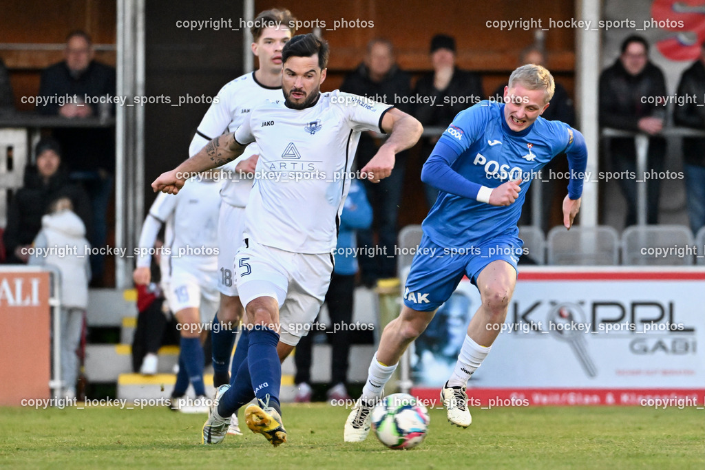 SAK vs. ATUS Velden 19.4.2024 | #5 Roland Putsche ATUS Velden, #6 Toni Dullnig SAK, SAK vs. ATUS Velden 19.4.2024, SAK vs. ATUS Velden am 19.04.2024 in Klagenfurt (Sportpark Welzenegg), Austria, (Photo by Bernd Stefan)