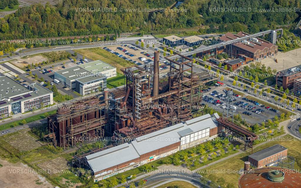 Dortmund231000347 | Luftbild, Technologiepark Gewerbegebiet Phoenix West, Stahlwerk ehemaliger Hochofen 5, Hörde, Dortmund, Ruhrgebiet, Nordrhein-Westfalen, Deutschland