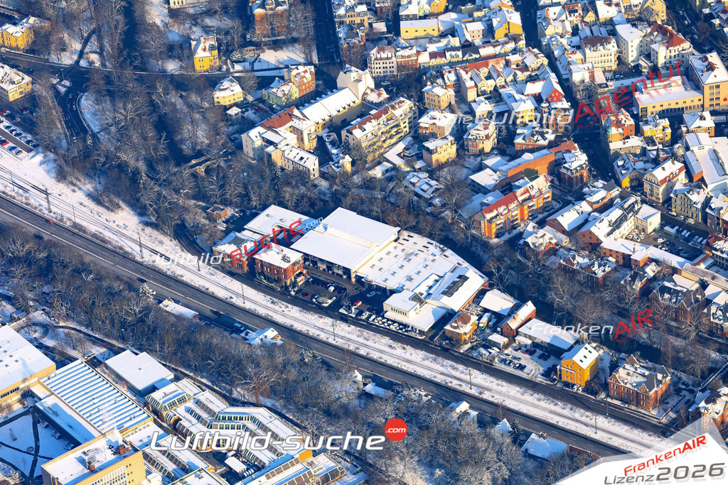 Die Luftaufnahme der Stadt Coburg wurde vom UL-Flugzeug heraus erstellt ( keine Drohne )- hohe Auflösung für beste Qualität