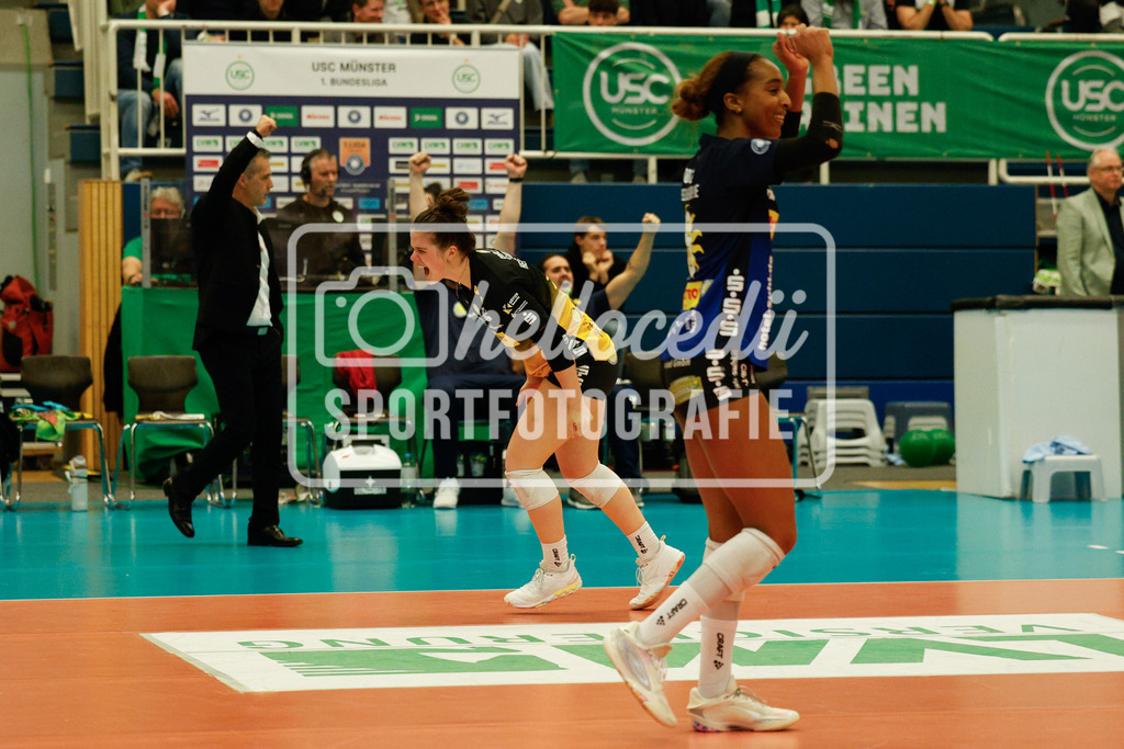 Volleyball I Frauen I Saison 2025-2026 I Bundesliga I 17. Spieltag I USC Münster - VfB Suhl LOTTO Thüringen I 07.02.2026-88 | Emma Sambale (7, VfB Suhl LOTTO Thüringen) - Realisiert mit Pictrs.com