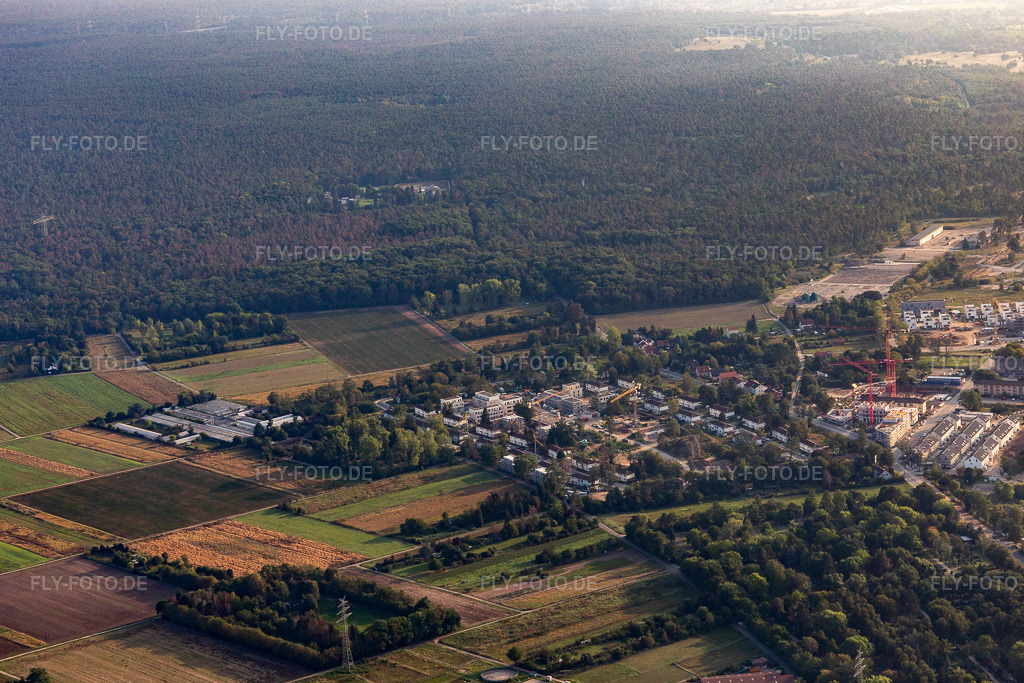 Luftbild: Käfertal, James-Monroe-Ring im Ortsteil Käfertal in Mannheim im Bundesland Baden-Württemberg in Deutschland. Foto: IMG_116993.jpg vom 25.08.2019 durch Werner Riehm/FLY-FOTO.de