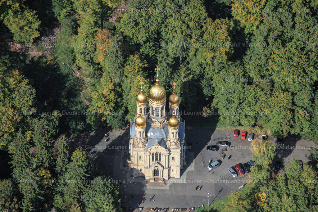 3070127 | Die Russisch-Orthodoxe Kirche auf dem Neroberg, Wiesbaden, ist die einzige russisch-orthodoxe Kirche  in Wiesbaden. Ihre vollständige Bezeichnung lautet Russisch-Orthodoxe Kirche der heiligen Elisabeth in Wiesbaden.