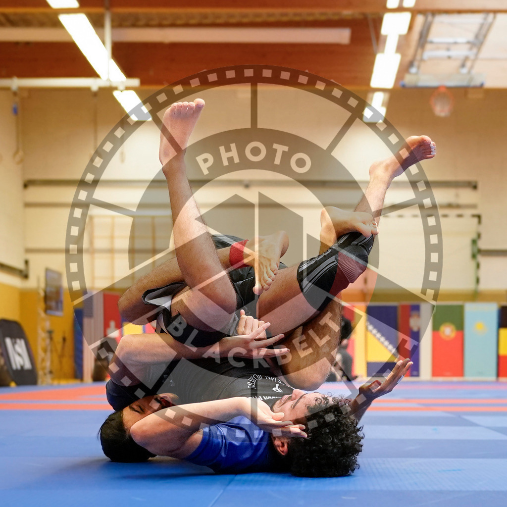 20240203PBB09149 | Fighters compete during the Brazilian Jiu-Jitsu Championship of the AJP Tour in Maintal by Frankfurt am Main, Germany, on February 2, 2024.